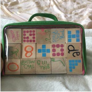 Kate spade baby kids wooden toy blocks nwot